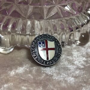 Episcopal Young Churchmen Texas Sterling Silver Pin * Church Religious Christian